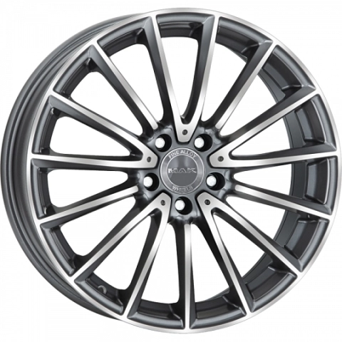 Mak Komet W8 R18 PCD5x112 ET43 DIA66.6 gun metal mirror
